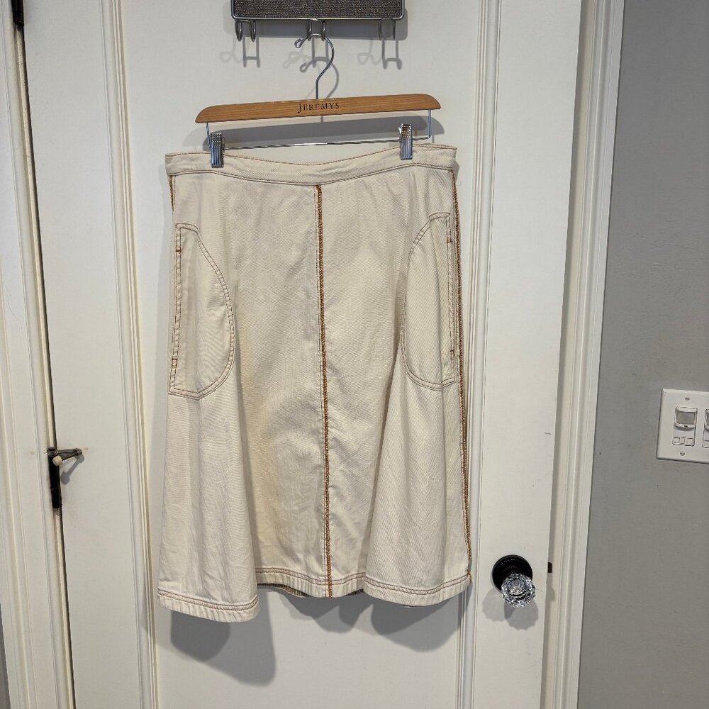 Maeve Light Denim Skirt (16) - Picture 2 of 6
